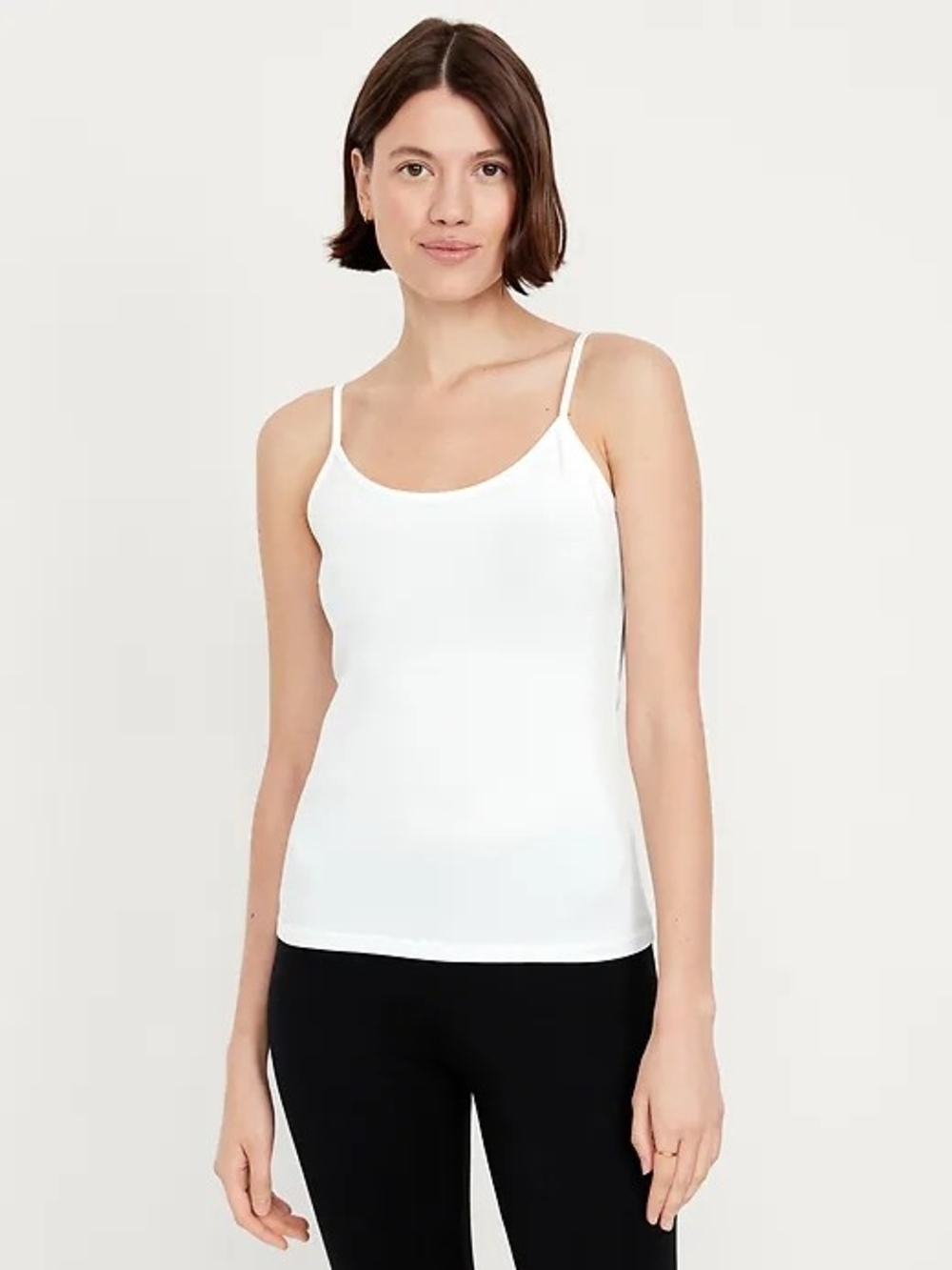 wild fable White Slim-Strap Square Neck Camisole